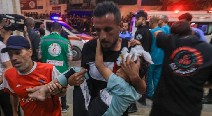 جيش الاحتلال تعليقا على مجزرة المعمداني: الرادارات أظهرت وجود رشقات صاروخية من غزة