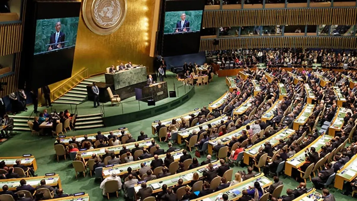 سفراء عرب ومسلمين غادروا قاعة الجمعية العامة مع بدء كلمة المندوب الإسرائيلي