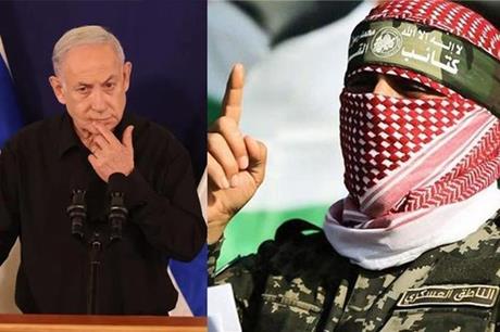 البزة العسكرية وملابس الحداد.. ملامح القوة والضعف في خطابي أبو عبيدة ونتنياهو