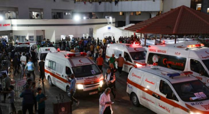 مستشفى الشفاء يستقبل 80 شهيدا منذ صباح اليوم