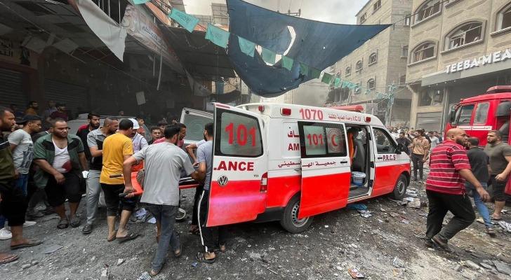 الهلال الأحمر الفلسطيني يناشد لتأمين وصول فرق الإسعاف