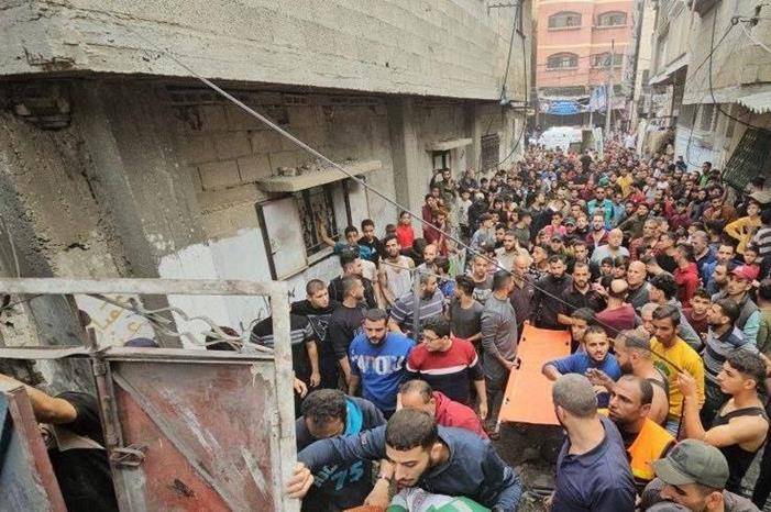 شهداء وجرحى بقصف إسرائيلي على مسجد في جباليا