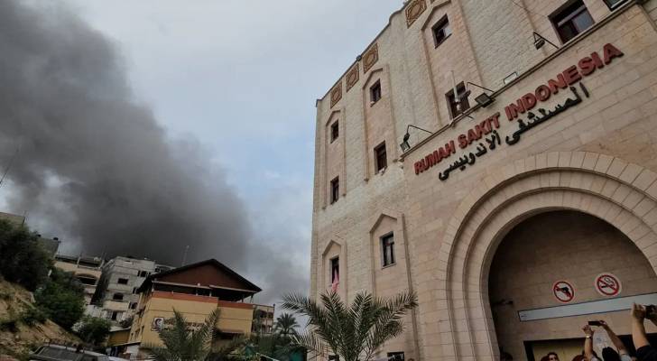 الاحتلال يستهدف محيط المستشفى الاندونيسي شمال غزة