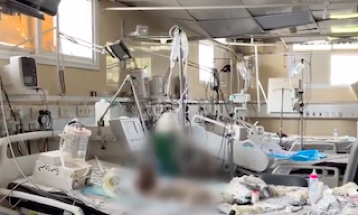 مشاهد صادمة لجثث أطفال متحللة في مستشفى النصر للأطفال في غزة (فيديو)