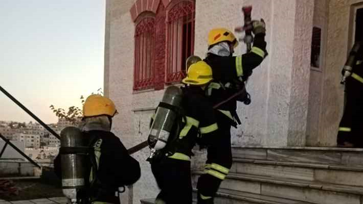 11 إصابة بحريق منزل في لواء المزار الشمالي