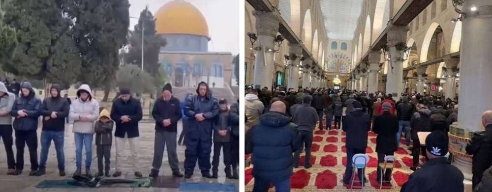 12 ألف مصل أدوا صلاة الجمعة في المسجد الأقصى المبارك