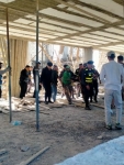 انهيار سقف مسجد في جحفية باربد .. صور