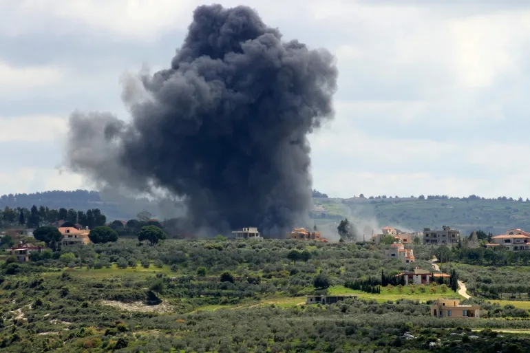فيديو يظهر استهداف حزب الله لمنزلين شمال إسرائيل