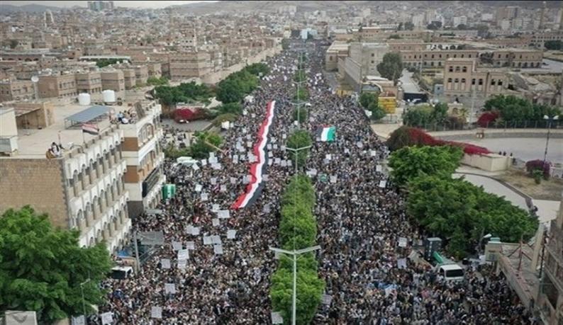 مسيرات اليمن المليونية لترامب: سنكون الجحيم الذي يحرقك وينسف مخططاتك