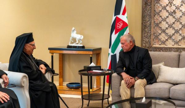 الملك يستقبل بطريرك أنطاكية وسائر المشرق للروم الملكيين الكاثوليك