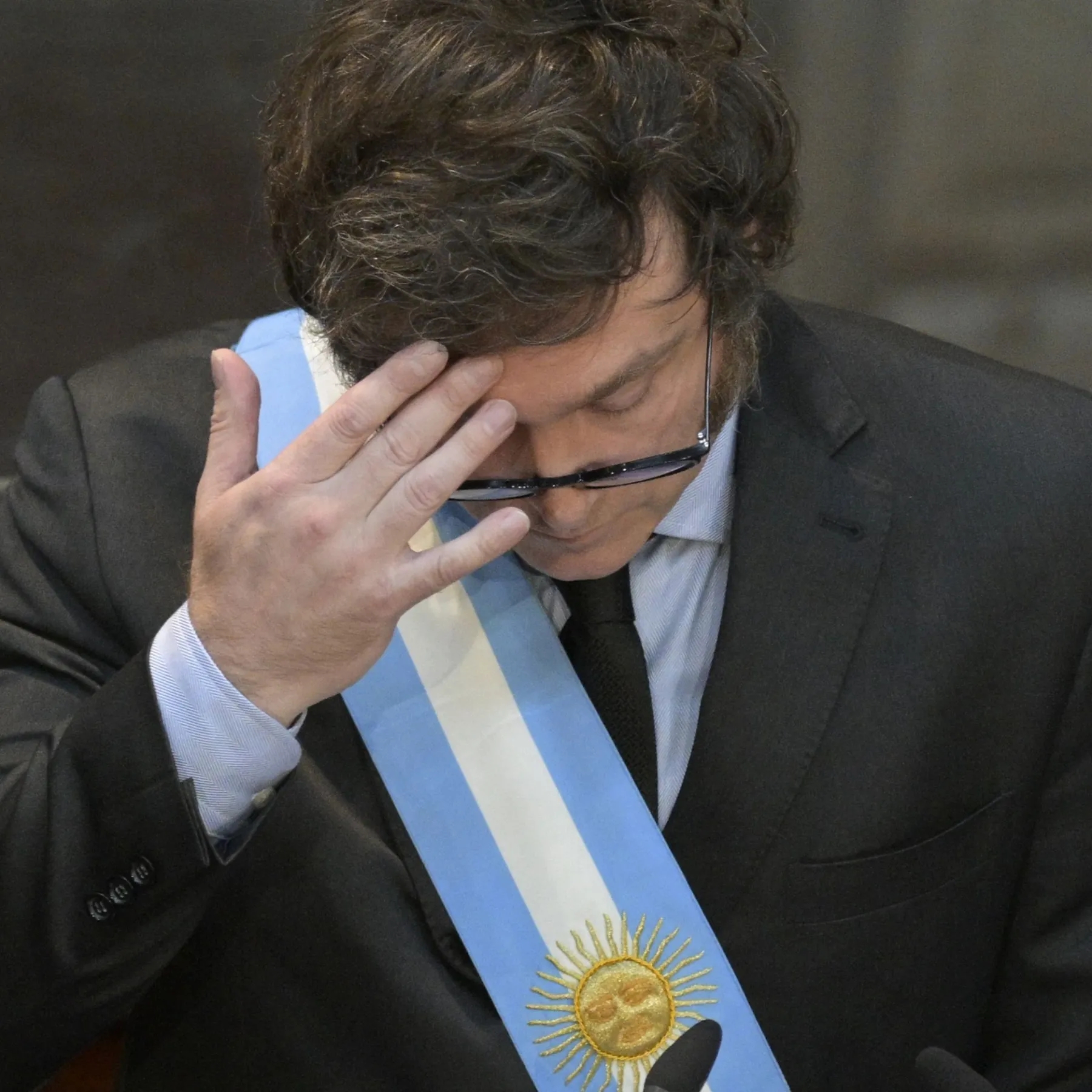 الرئيس الأرجنتيني ميلي يتهم صحفيا بضربه بميكروفون عمدا.. فيديو