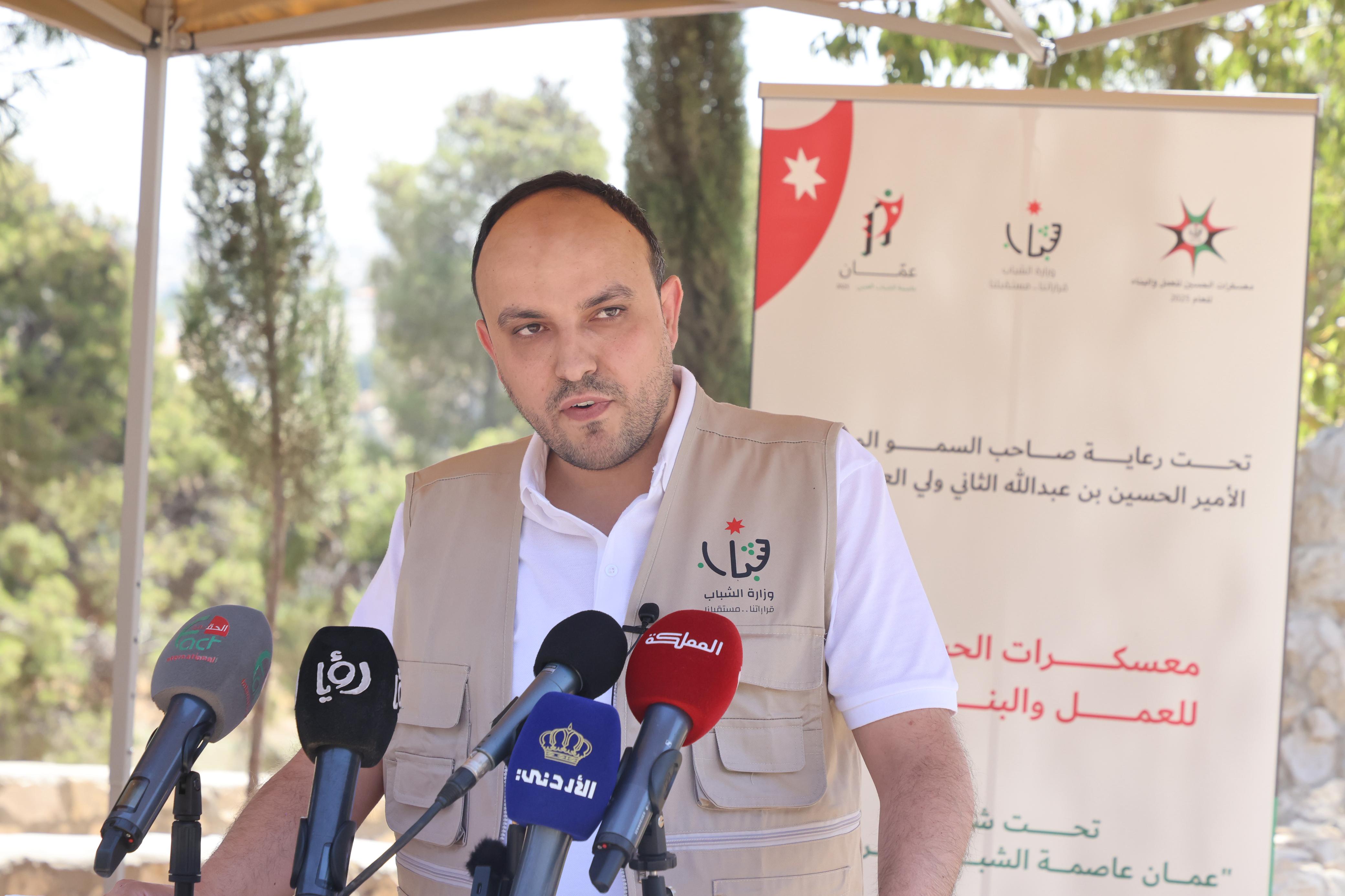 مندوبا عن سمو ولي العهد.. وزير الشباب يرعى إطلاق معسكرات الحسين للعمل والبناء 2025