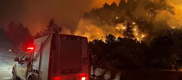 حرائق اللاذقية مستمرة.. ووزير الطوارئ السوري يكشف حجم الخسائر
