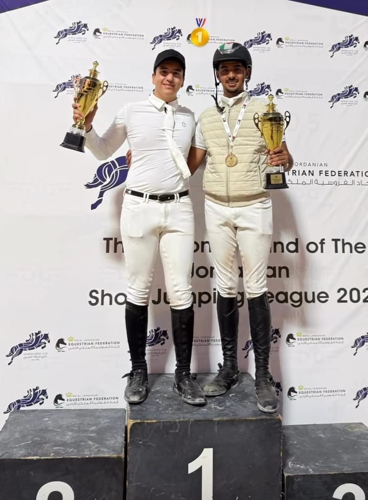 عبدالله الحوراني يتوج بلقب الكبار في بطولة الأردن للقفز عن الحواجز