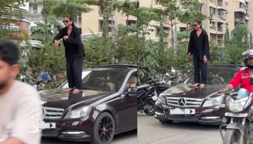 مؤثرة هندية في قبضة الشرطة بعد رقصها على سيارة فارهة