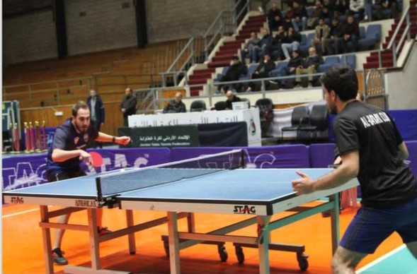 9 فرق للرجال و 4 للسيدات في مُنافسات كأس الأردن لكرة الطاولة