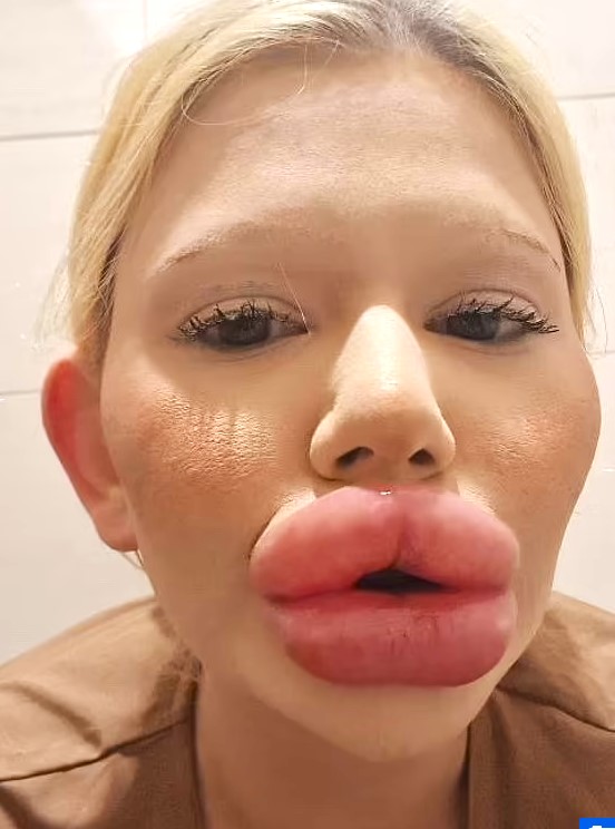 صاحبة أكبر شفاه في العالم تكشف عن شكلها قبل عمليات التجميل .. صور