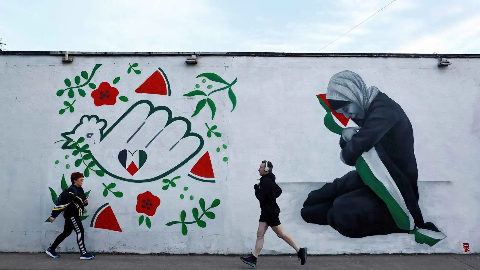 أيرلندا.. جداريات وقصائد تحت المطر من أجل فلسطين (صور)