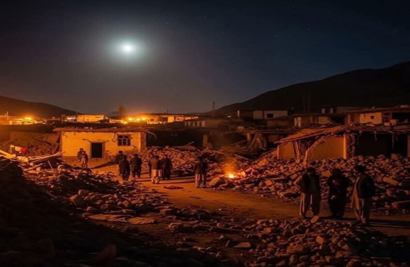 زلزال عنيف يضرب أفغانستان وانباء عن وجود قتلى.. فيديو