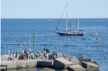 اسرائيل مجدداً تهاجم سفينة الصمود