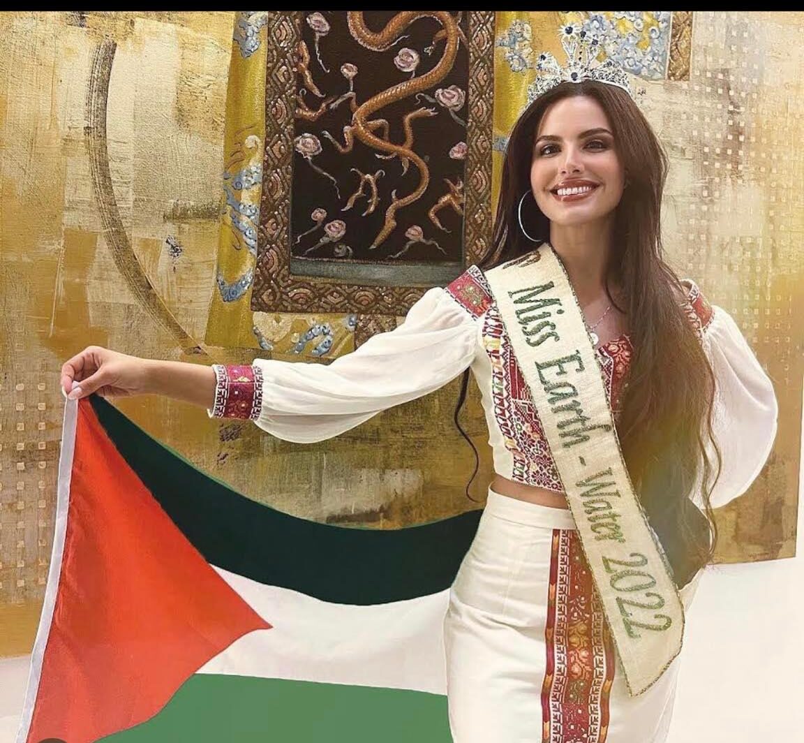 تعرف على فلسطينية تشارك بملكة جمال الكون  صور