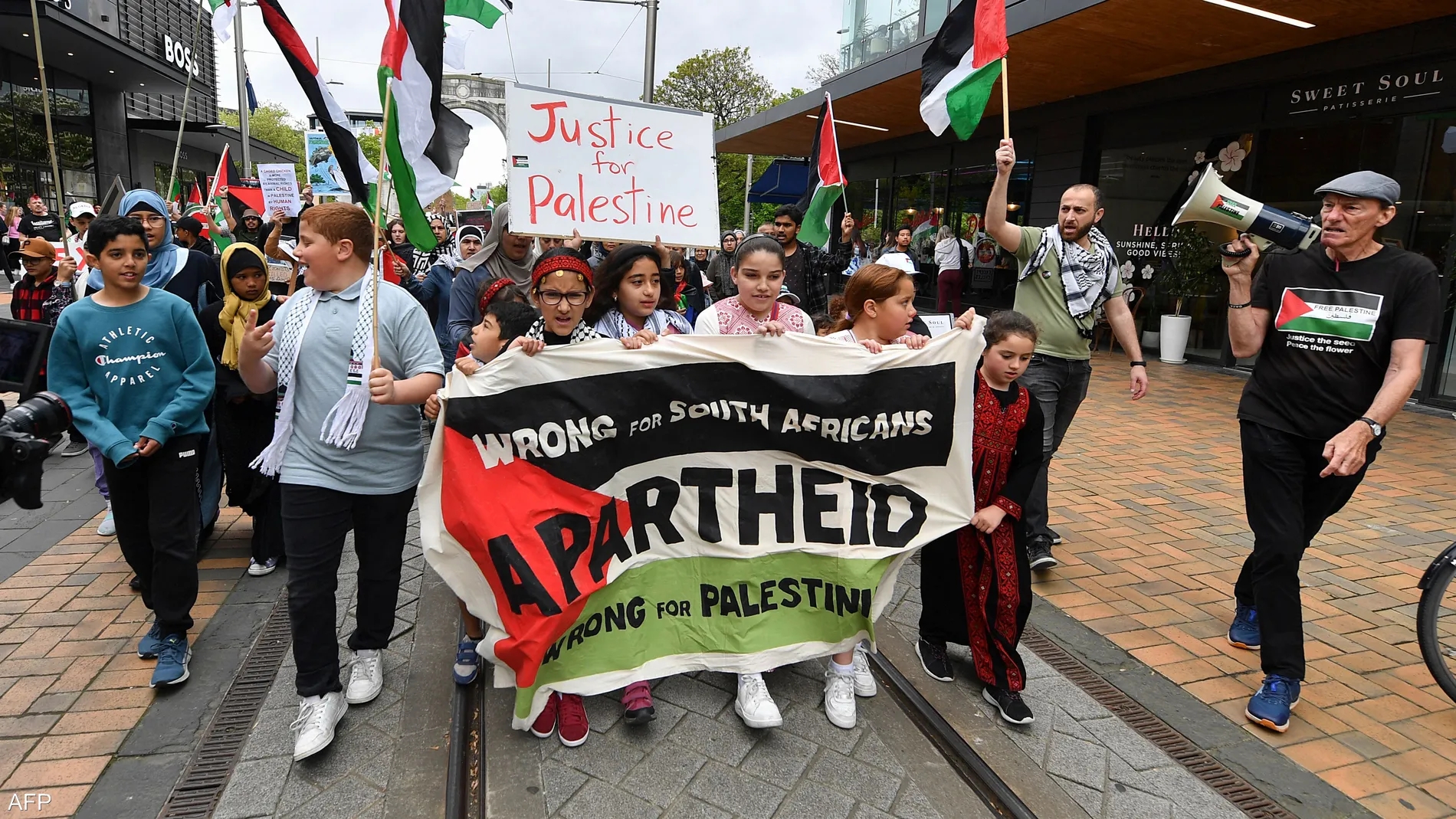 50 ألف مشارك بمسيرة مؤيدة للفلسطينيين في أكبر مدن نيوزيلندا