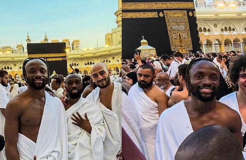 بعد إشهار إسلامه.. مهاجم بيراميدز المصري يؤدي مناسك العمرة (فيديو)