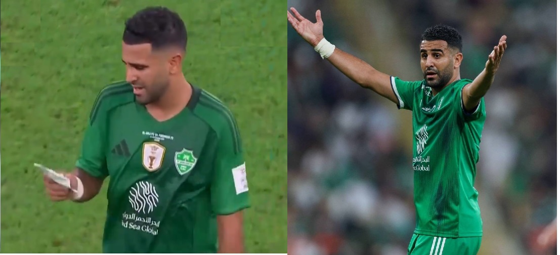 قرأها في دقيقة ونصف.. ورقة رياض محرز تفجر جدلا واسعا (فيديو)