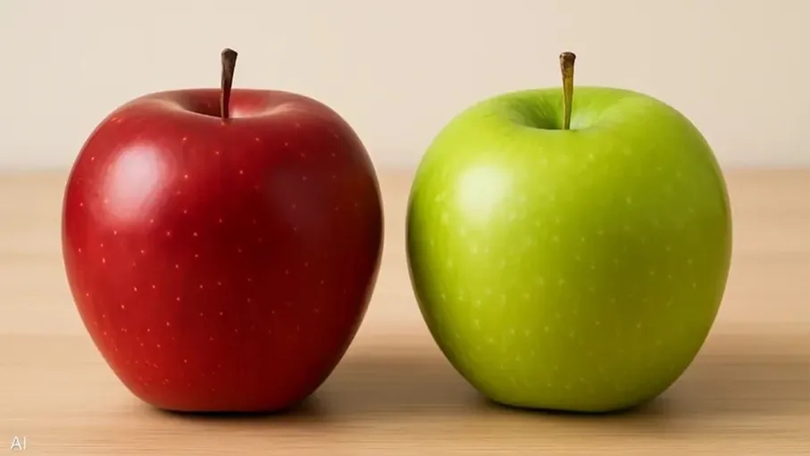 أيهما أفضل لصحتك التفاح الأحمر أم الأخضر؟