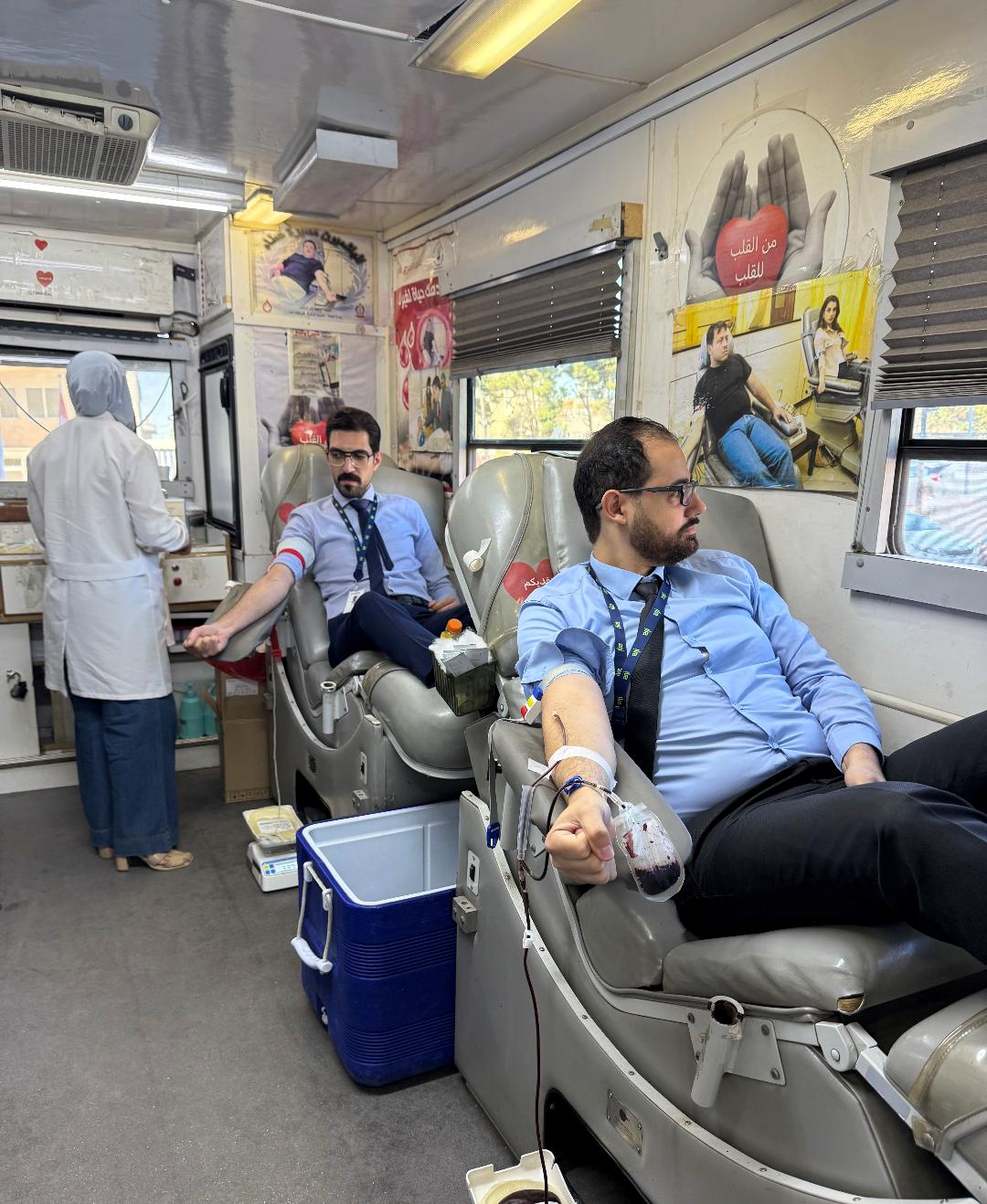 بنك ABC في الأردن ينظم حملة تبرع بالدم من قبل موظفيه