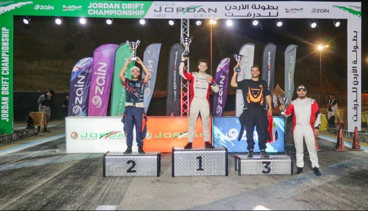 عبدالله حمادة يحصد المركز الثاني في بطولة دريفت الأردن