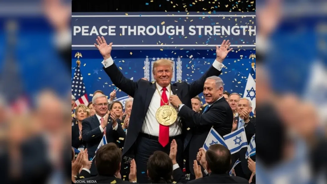صورة.. نتنياهو يقلّد ترامب ميدالية نوبل للسلام