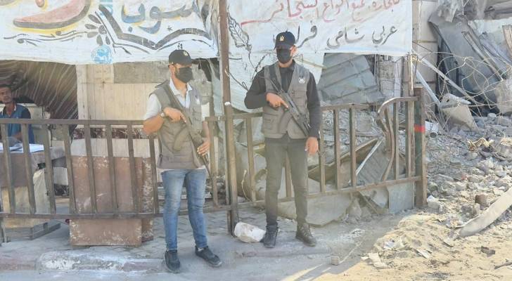 انتشار عناصر الأمن الداخلي في غزة على مفترقات المدينة