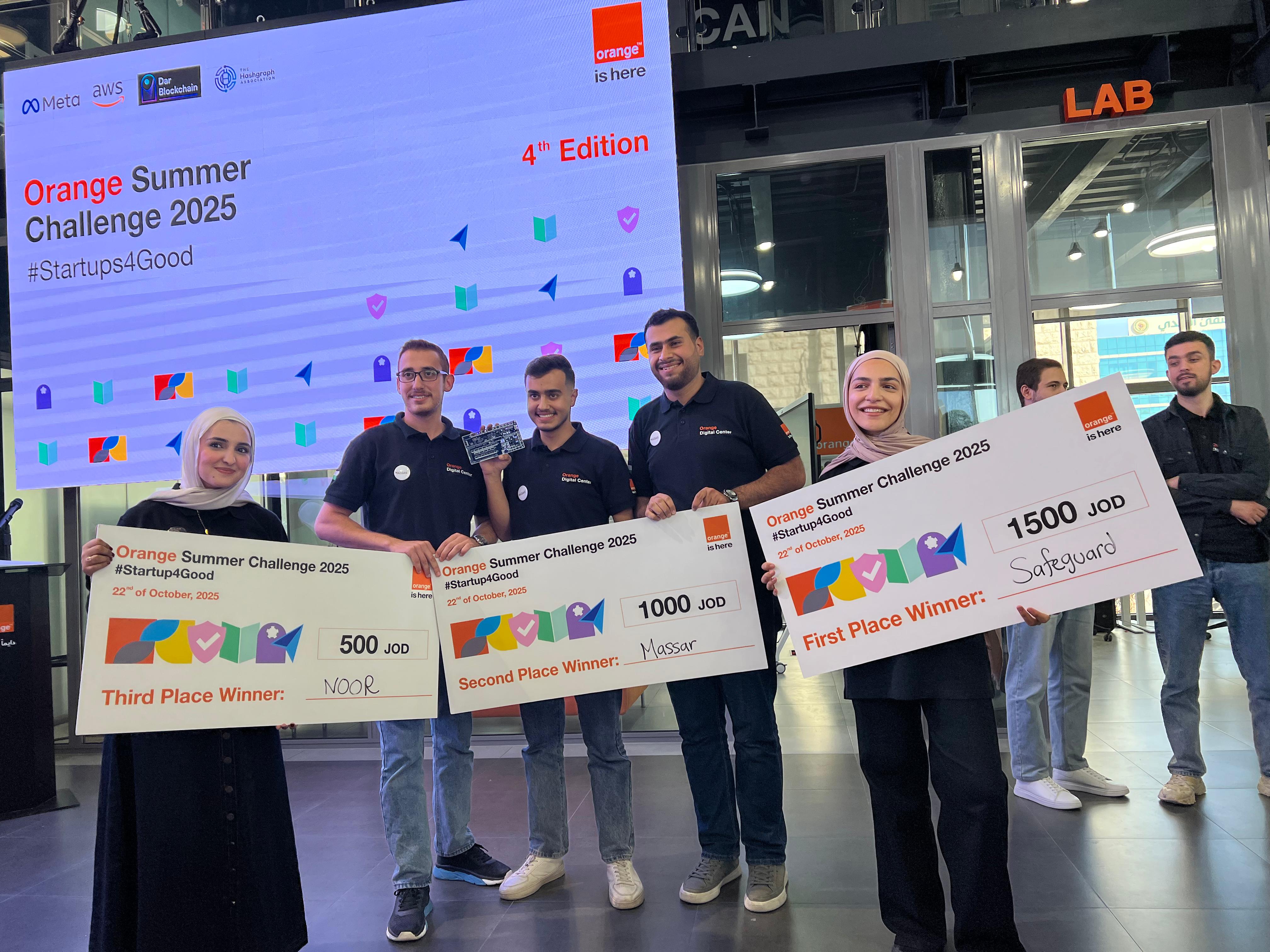 جامعة البلقاء التطبيقية تتصدر Orange Summer Challenge 2025 وتحصد المراكز الثلاثة الأولى