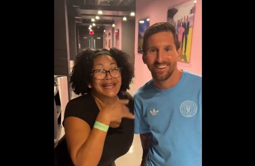 امرأة تقع في ورطة بسبب فيديو مع ميسي