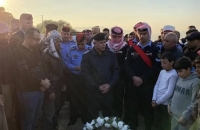 الأمن يشيع جثمان الملازم ثاني جعفر الغزالي في الشونة الشمالية