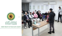 محاضرة توعوية للدفاع المدني في مستشفى الكندي