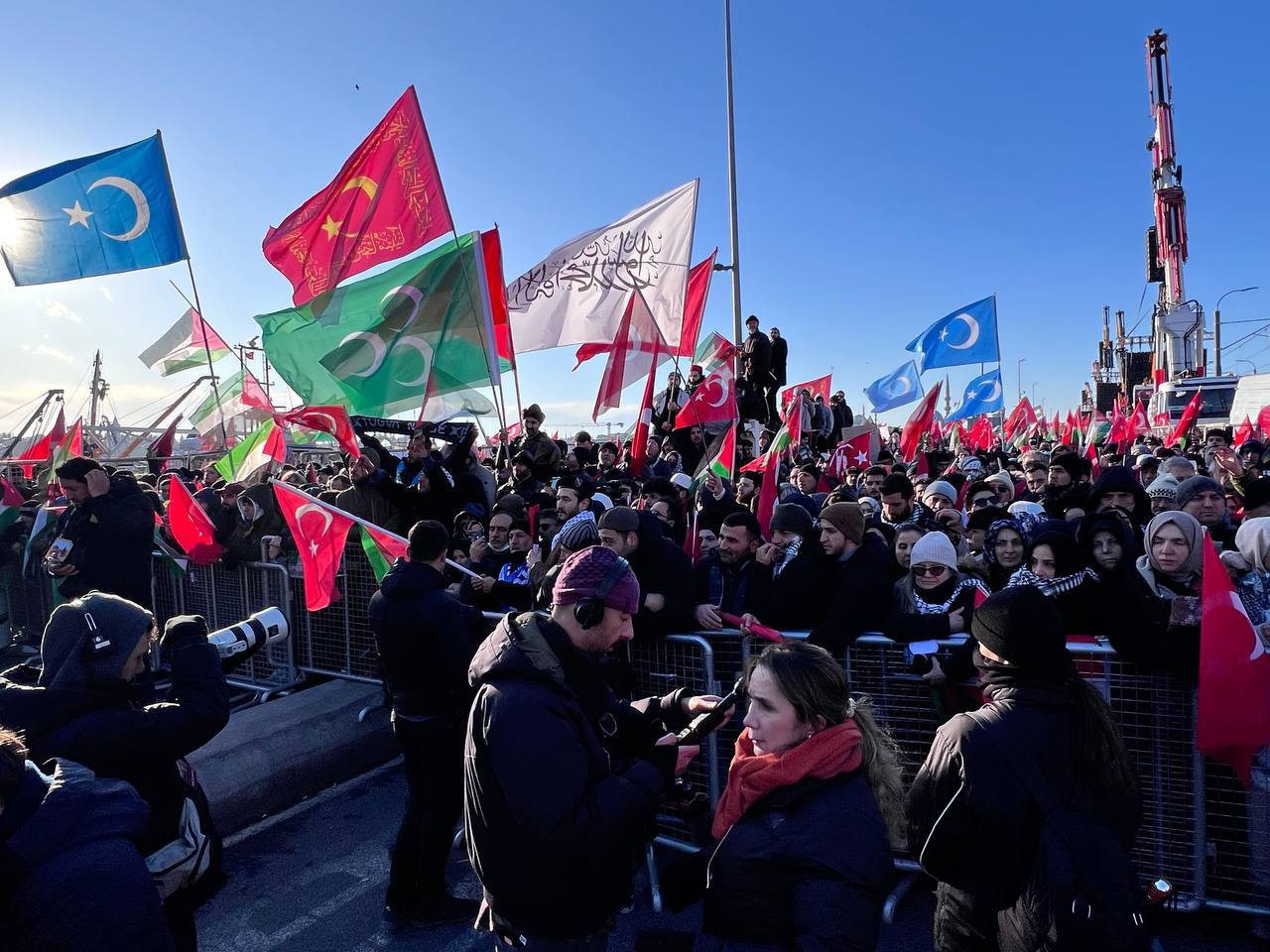 أكثر من نصف مليون تركي يحتجون دعما لفلسطين