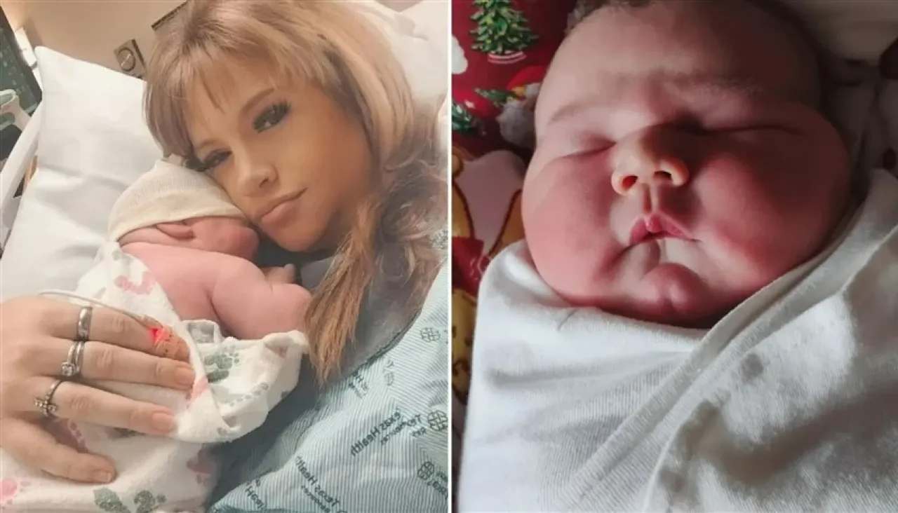 أم تضع رضيعاً عملاقاً بحجم طفل عمره 3 سنوات