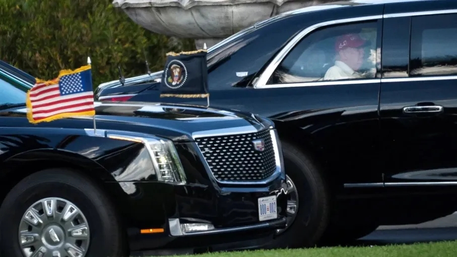 موكب ترمب في فلوريدا يغير مساره بسببجسم مشبوه