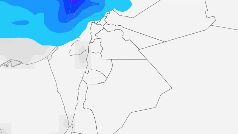 الأردن: انخفاض على درجات الحرارة وفرصة لزخات متفرقة من الأمطار في أجزاء من شمال المملكة الأربعاء